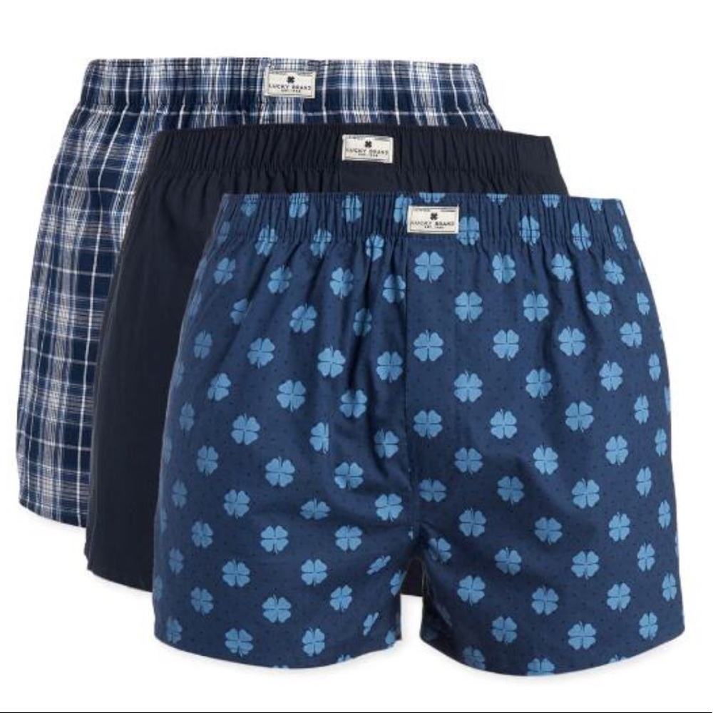 NEW MEN Lucky Brand 3 Pack boxers
